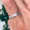 Fine Silver Tree Bark Ring