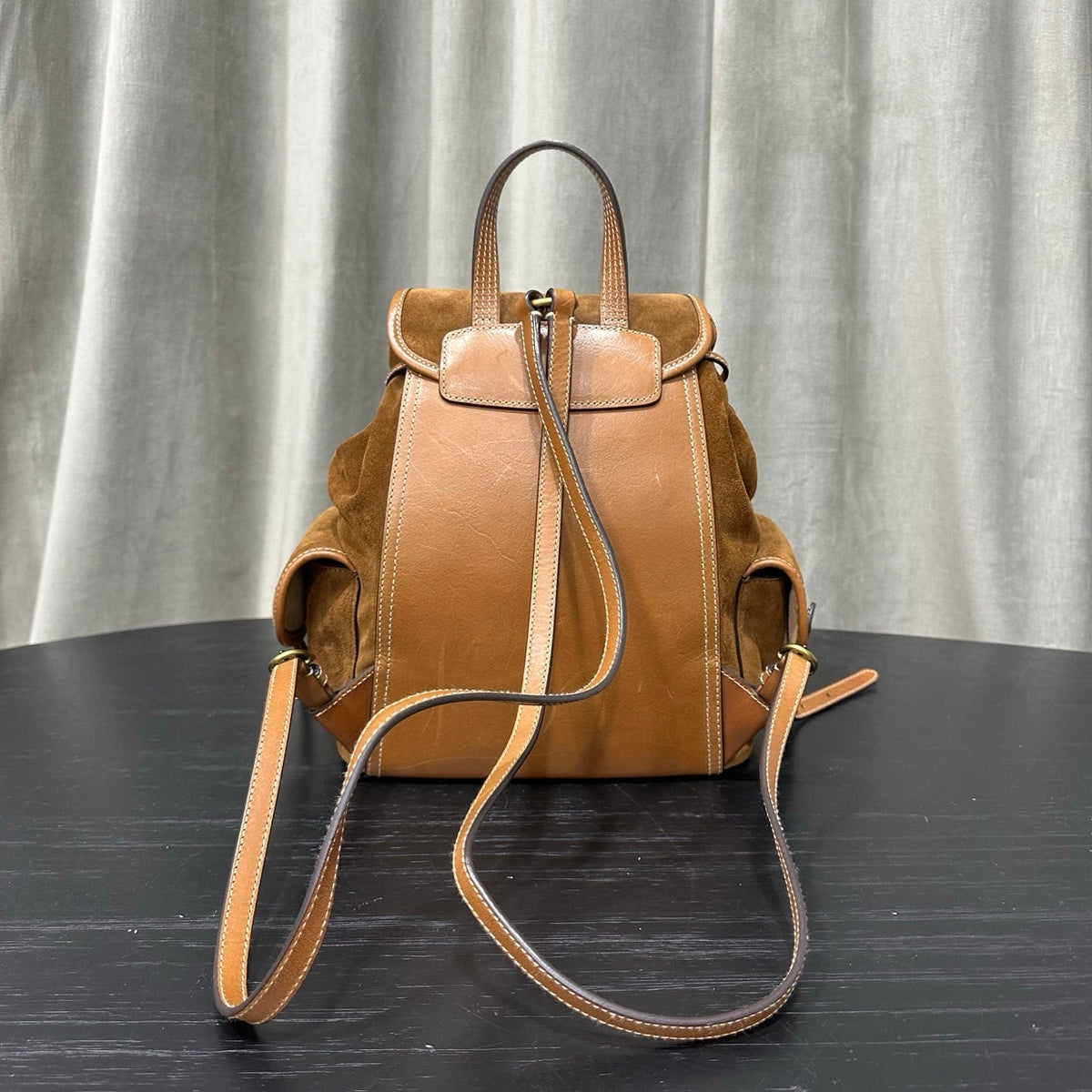 Polo Ralph Lauren Leather Suede Backpack 36 Brown