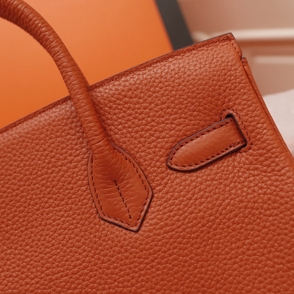 HM BIRKIN BAG 35 FIRE TOGO GOLD HARDWARE
