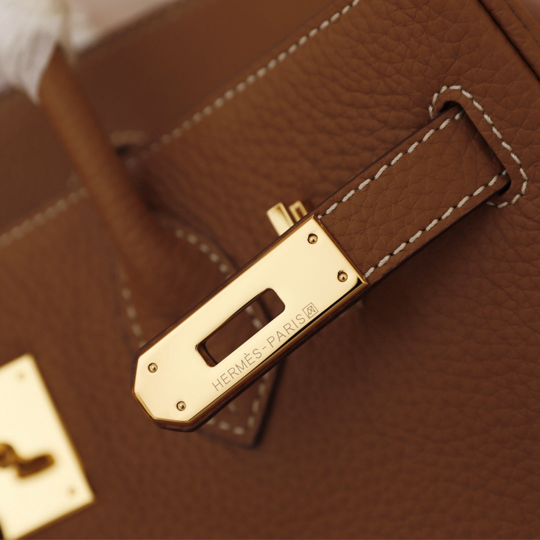 HM BIRKIN BAG 35 BROWN TOGO GOLD HARDWARE