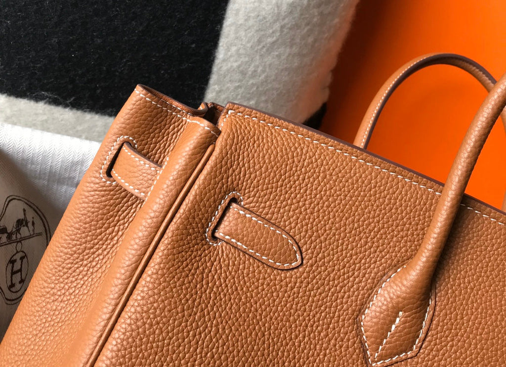 HM BIRKIN 35CM BAG BROWN TOGO GOLD HARDWARE