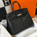 HM BIRKIN 35CM BAG BLACK TOGO SILVER HARDWARE