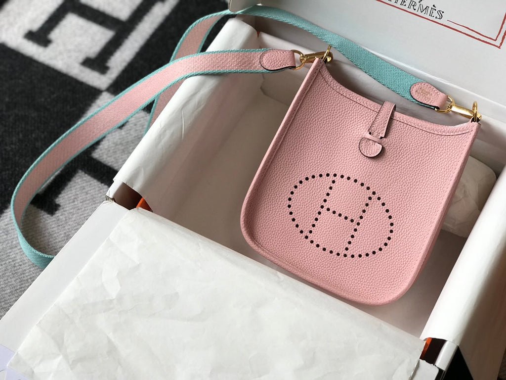 Mini Evelyne 18cm Pink Togo Ghw