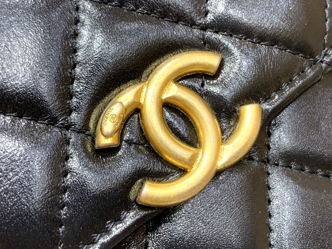 CC 21s Phone Bag Black Lambskin GHW