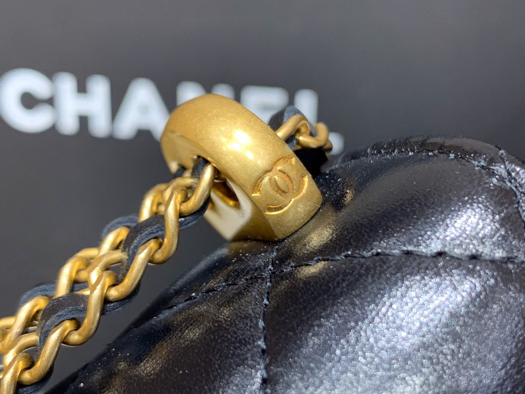 CC 21s Phone Bag Black Lambskin GHW