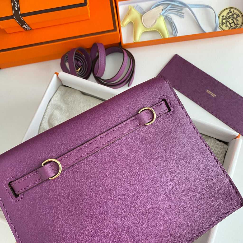 Kelly Danse II 22cm Purple Evercolor Leather Ghw