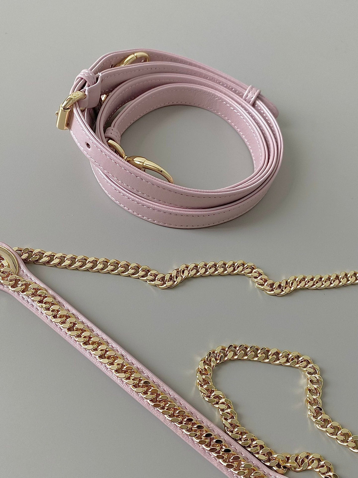 MINI LADY 17 MY ABC POWDER PINK LAMBSKIN