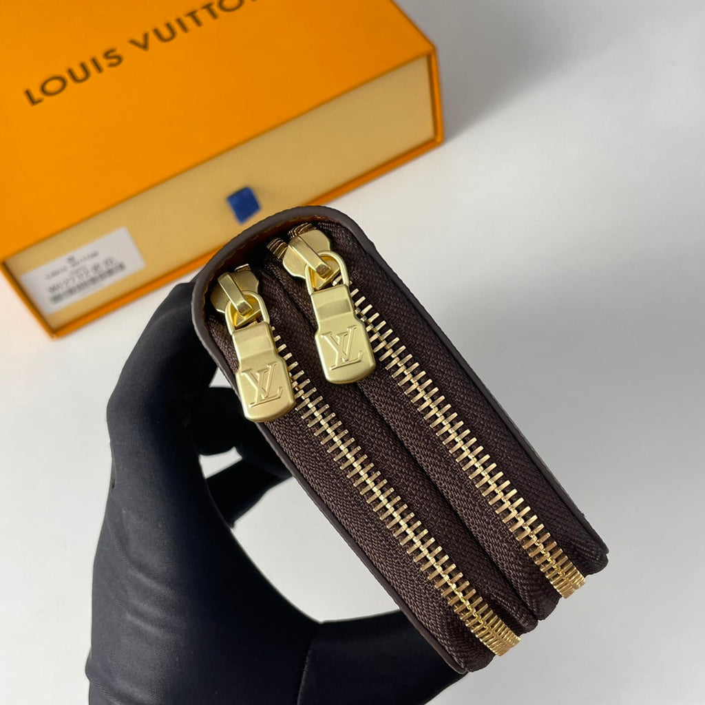 LV Double Zippy XL Wallet Brown Monogram Canvas 221554