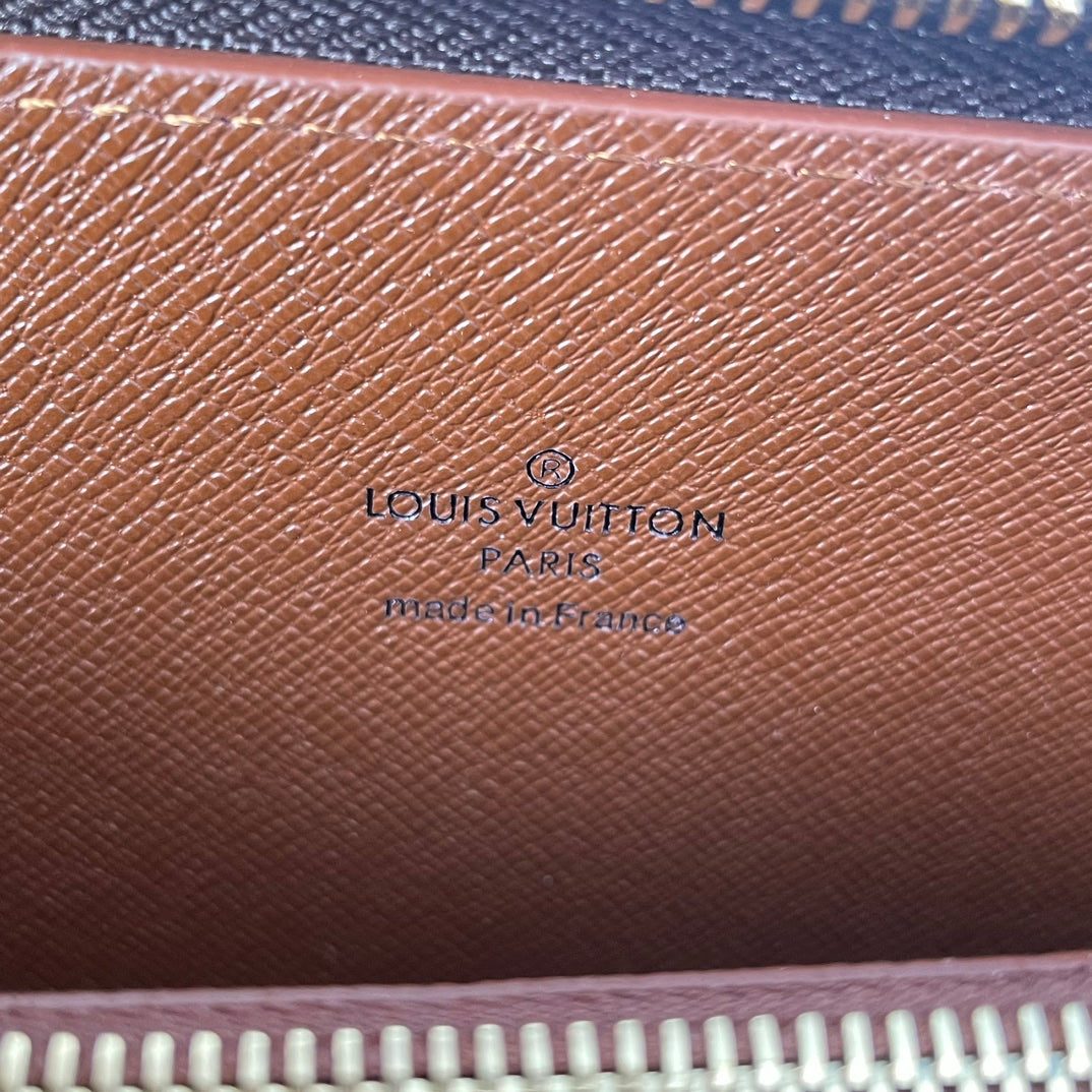 LV Double Zippy XL Wallet Brown Monogram Canvas 221554