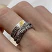 Sterling Silver Tree Bark Ring