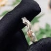 Zircon Sterling Silver Maple Leaf Ring