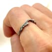 Zircon Sterling Silver Maple Leaf Ring