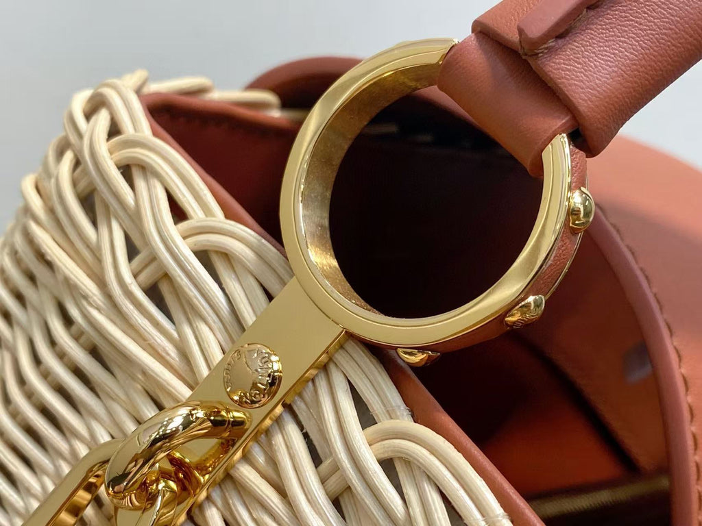 LV Capucines BB Top Handle Tan Cowhide & Rattan HW
