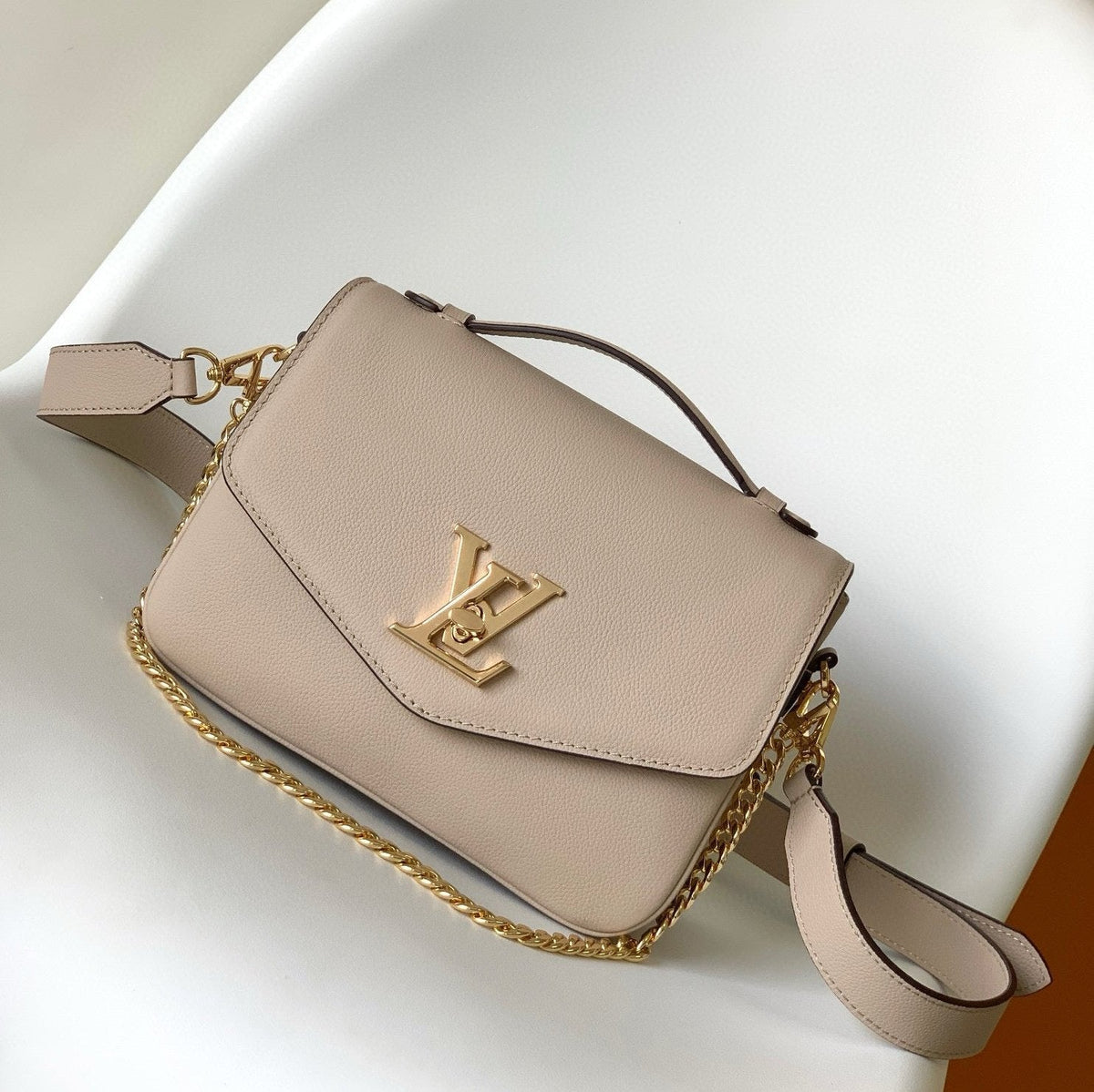 oxford lockme 22cm greige calfskin