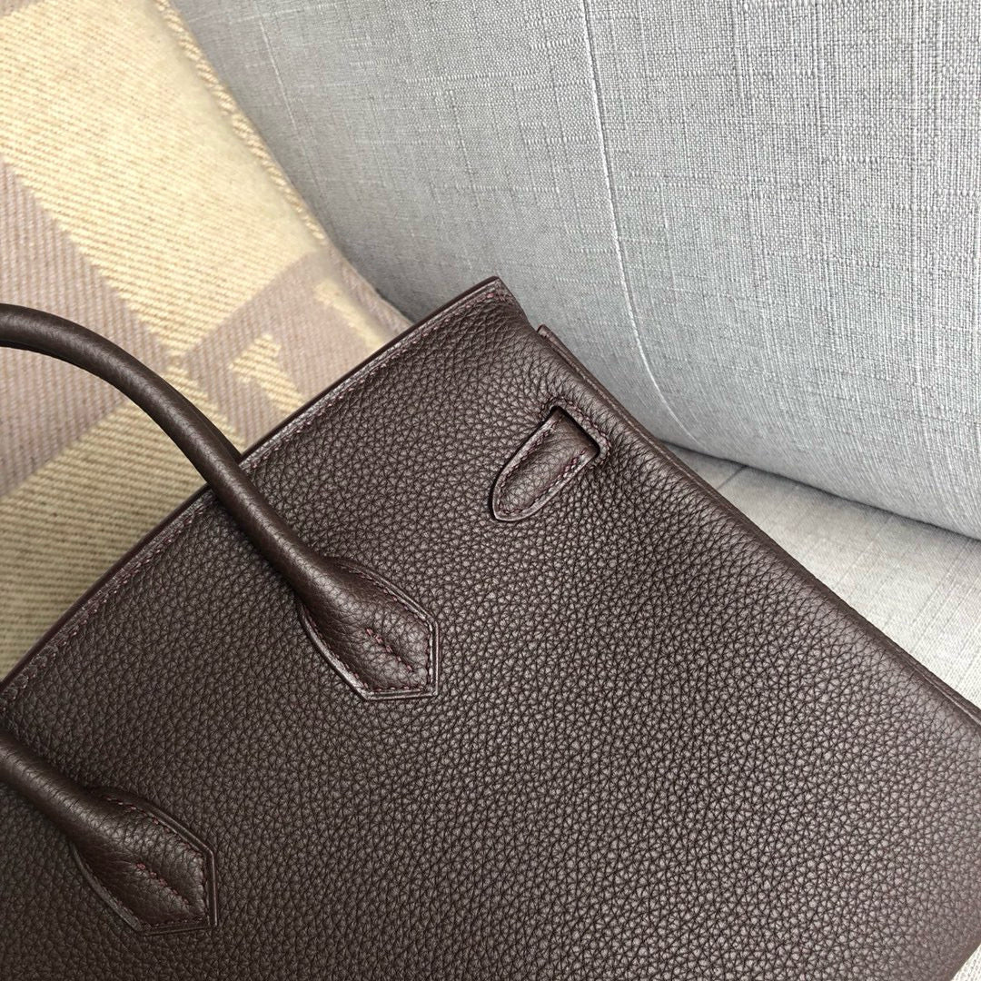 HM BIRKIN CHOCOLATE TOGO LEATHER