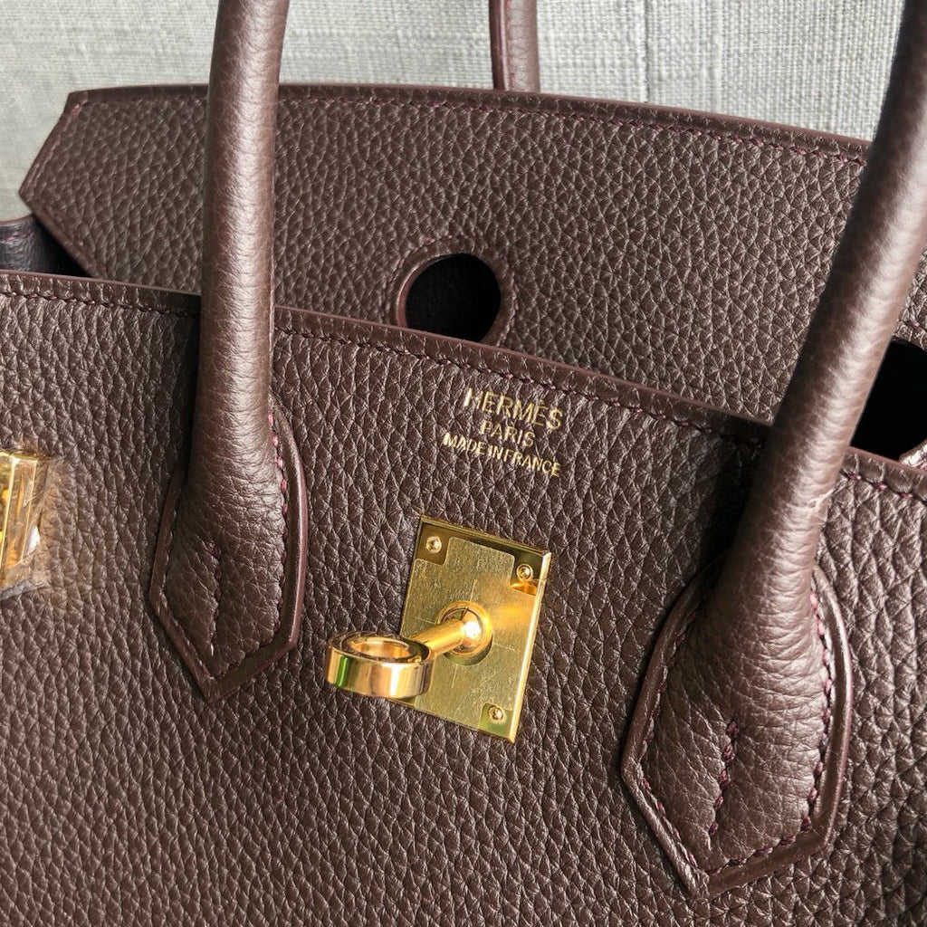HM BIRKIN CHOCOLATE TOGO LEATHER