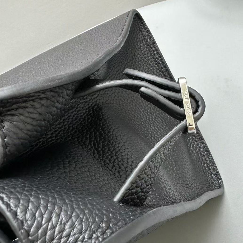 The Row Margaux 12 Black Leather