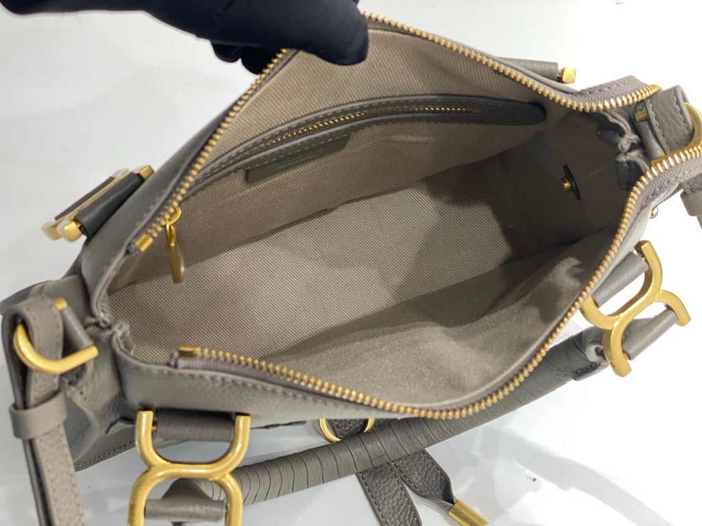 Marcie Bag In Grained Leather Cashmere Grey