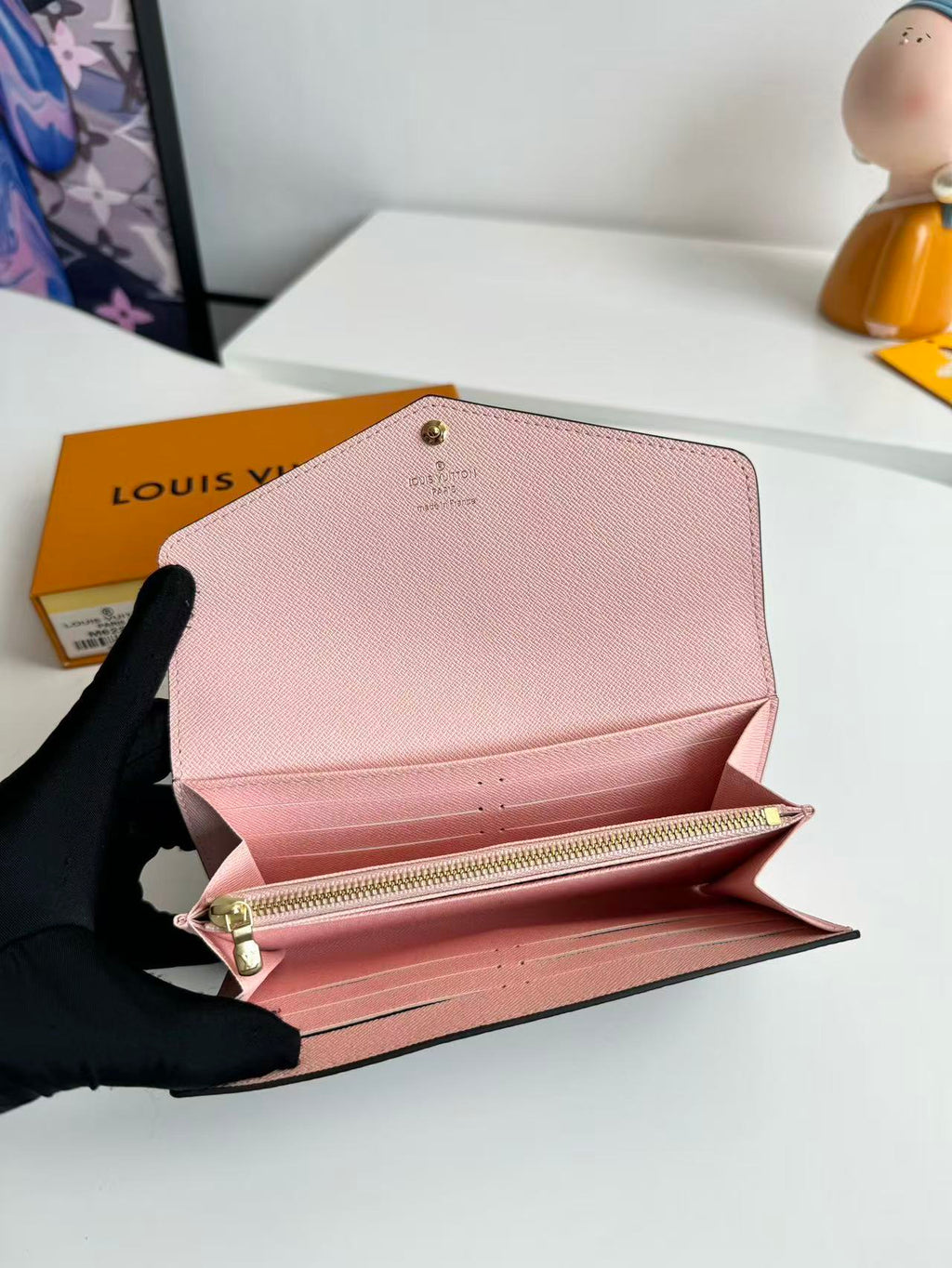 LV Sarah Wallet 19 Brown in Monogram Cowhide