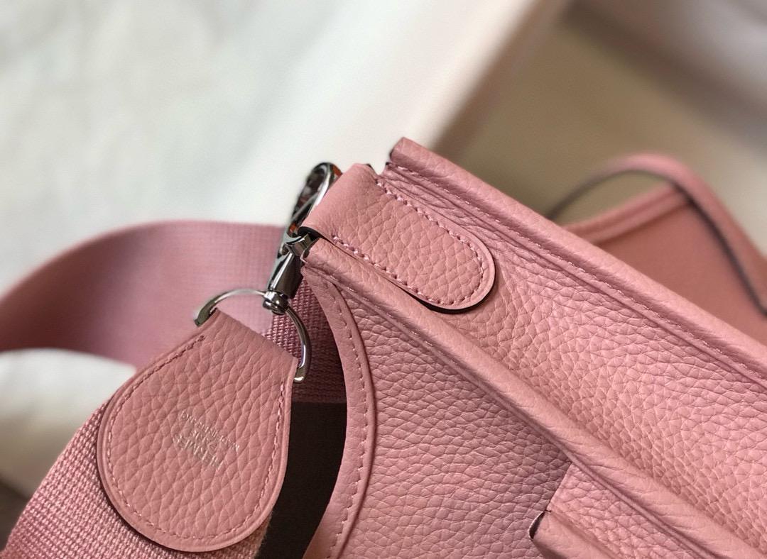 HM Evelyne 28 Togo Bag Pink