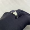 Sapphire Sterling Silver Maple Leaf Ring