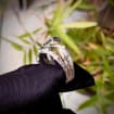 Moss Agate Sterling Silver Oak Leaf Ring
