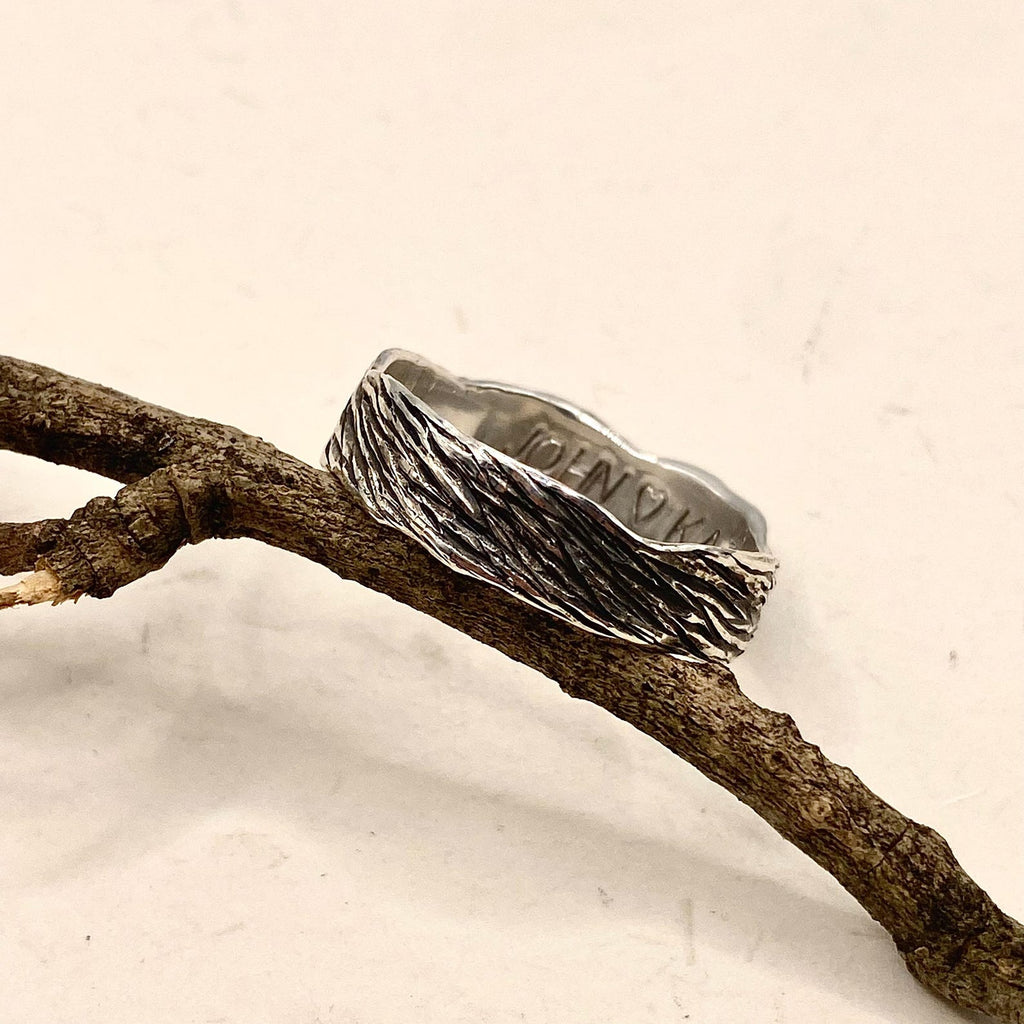 Fine Silver Twig Ring