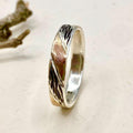 Fine Silver Tree Bark Band