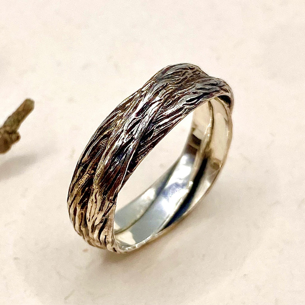 Sterling Silver Twig Ring