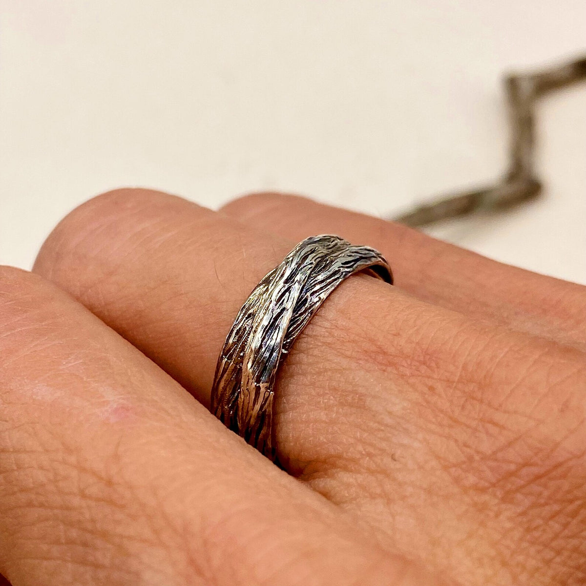 Sterling Silver Twig Ring