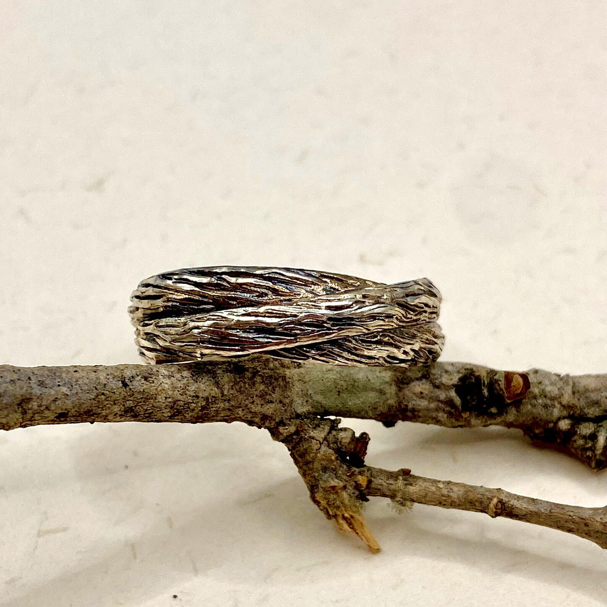 Sterling Silver Twig Ring