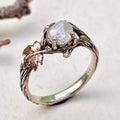 Lab-Grown Diamond 14K Gold Twig Ring