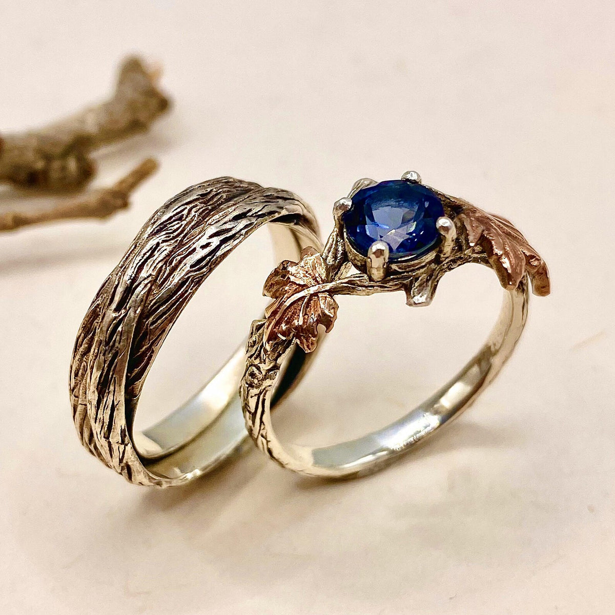 Sterling Silver Twig Ring
