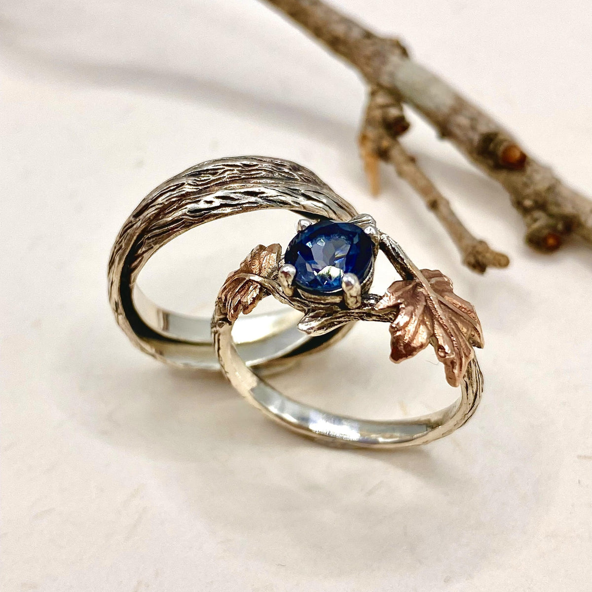 Sterling Silver Twig Ring