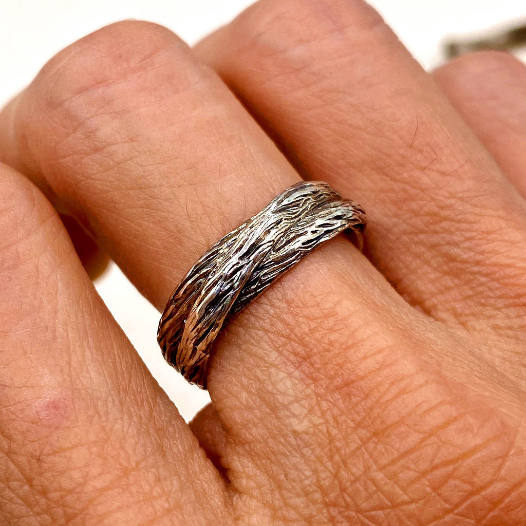 Sterling Silver Twig Ring