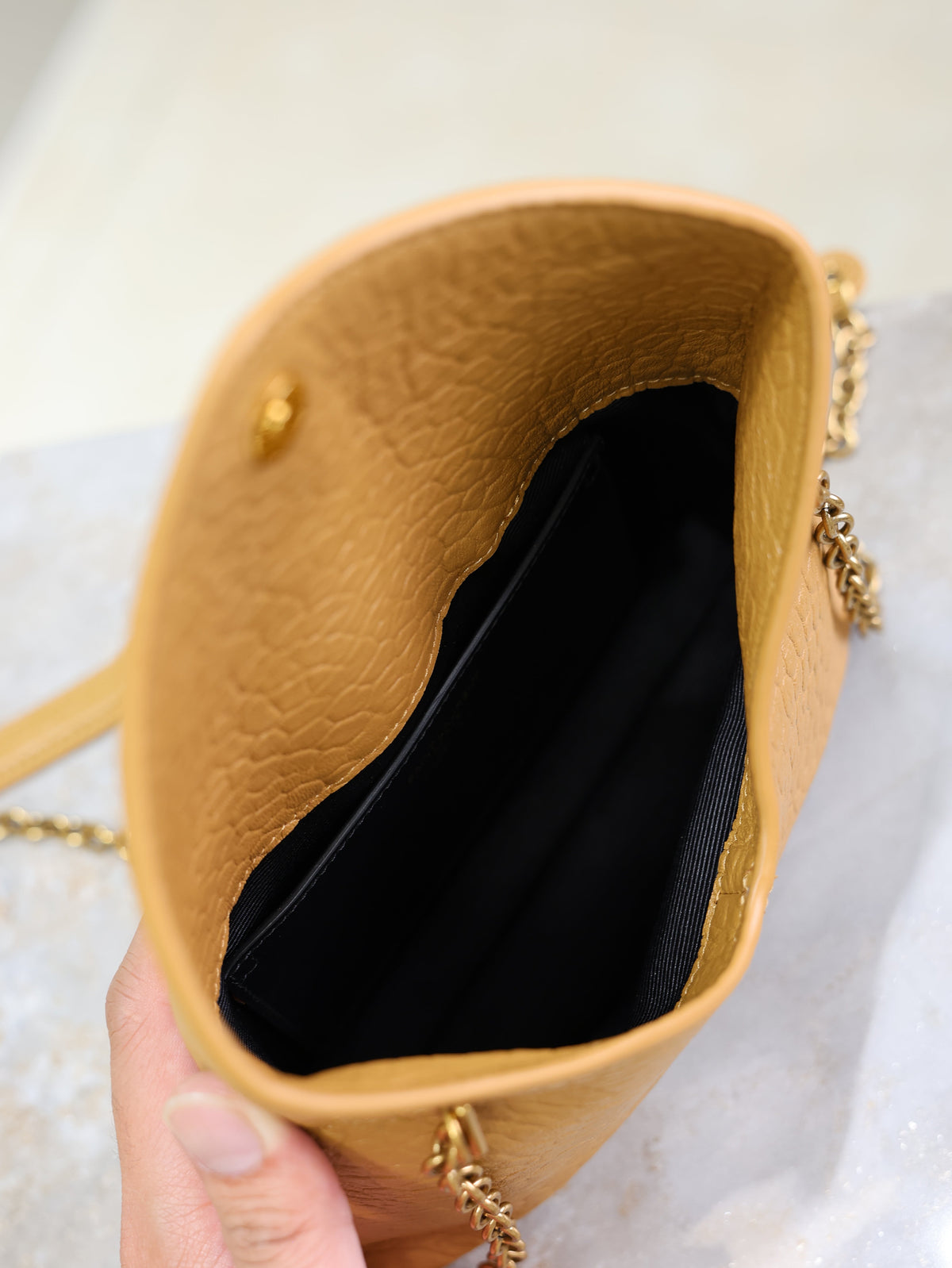 Calypso Bag 19cm Light Brown Elephant Leather