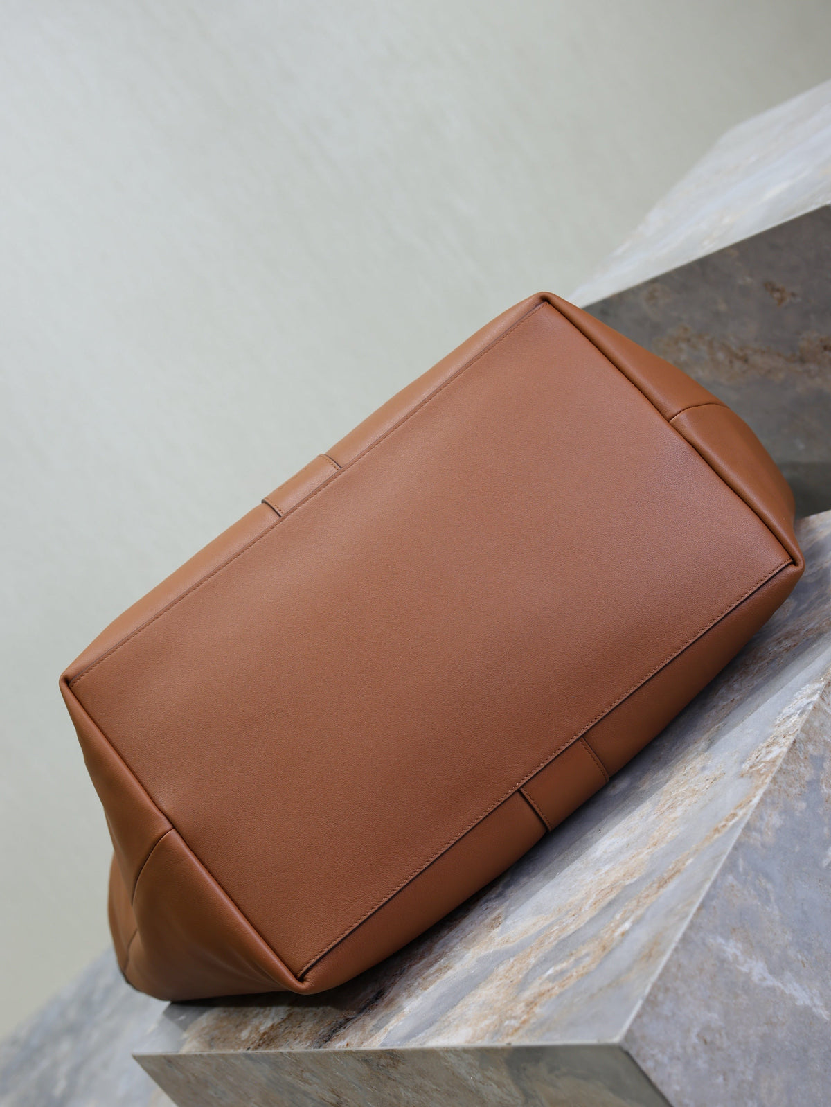 Y Tote Bag Brown Cowhide