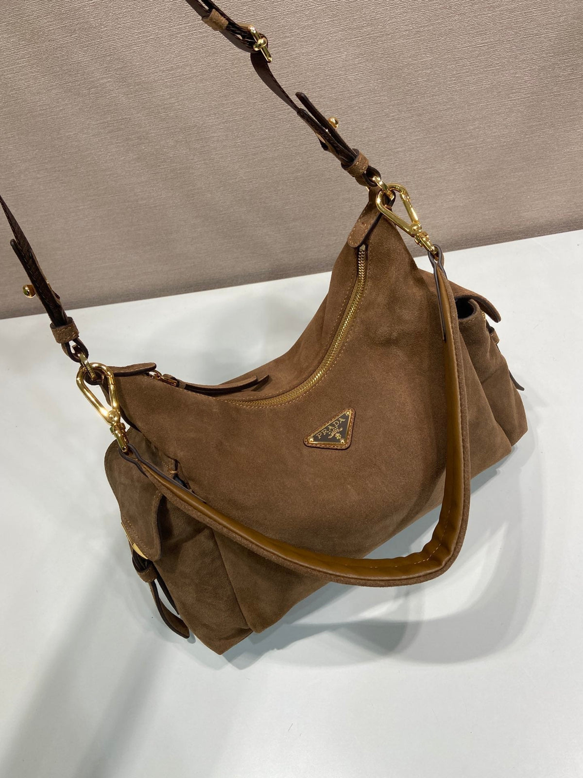 PRA Explorer Bag Brown Suede 341105