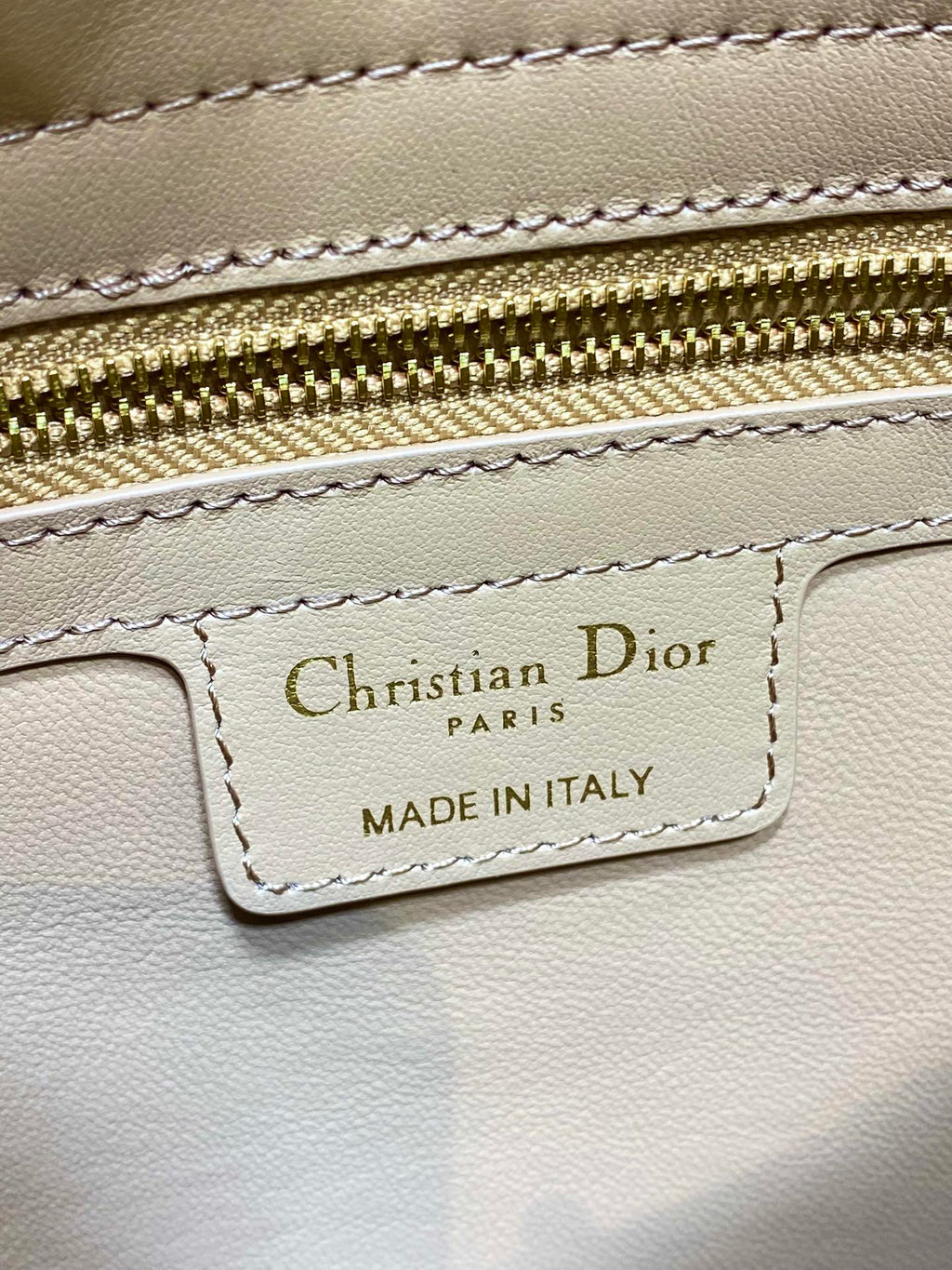 Dior 2025 Bow Bag 28cm Beige Leather 272513