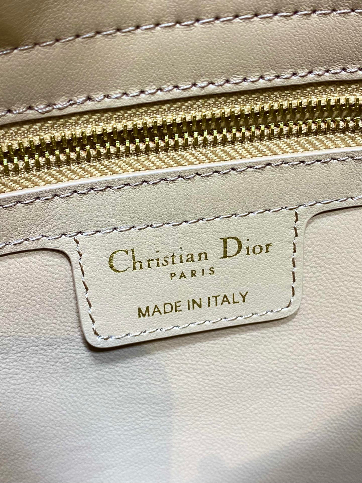 Dior 2025 Bow Bag 28cm Beige Leather 272513