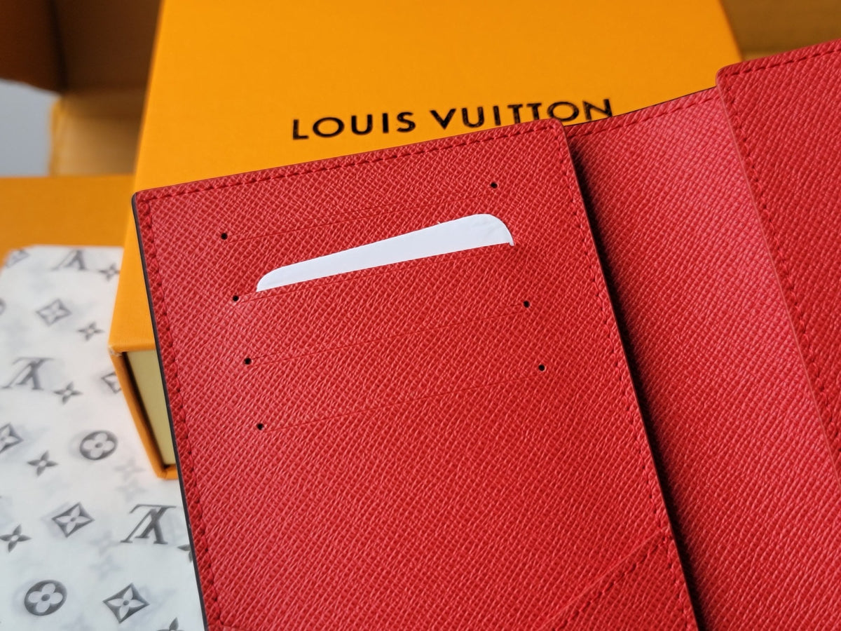 LV x TM Passport Cover Brown Monogram Canvas With Cherry Motif