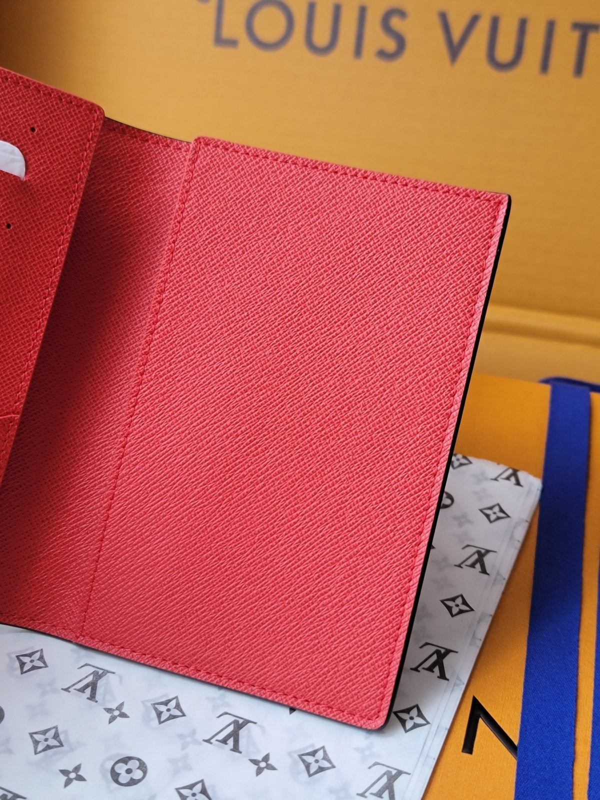 LV x TM Passport Cover Brown Monogram Canvas With Cherry Motif