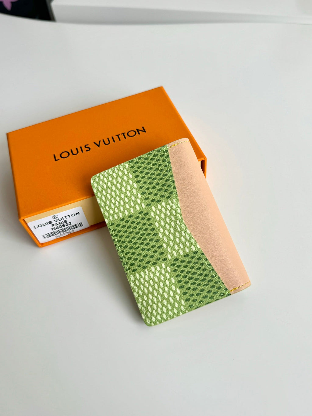 LV x Tyler Pocket Organizer Green Damier Golf Canvas 221435