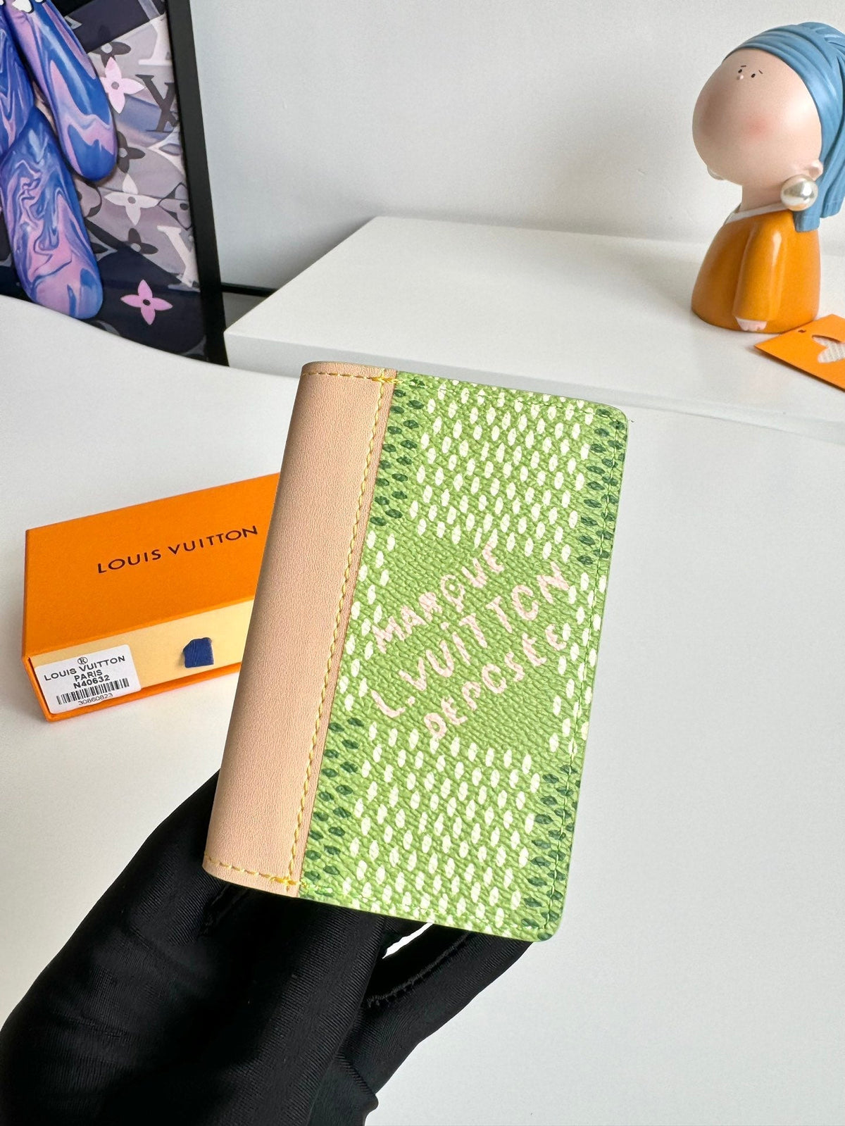 LV x Tyler Pocket Organizer Green Damier Golf Canvas 221435