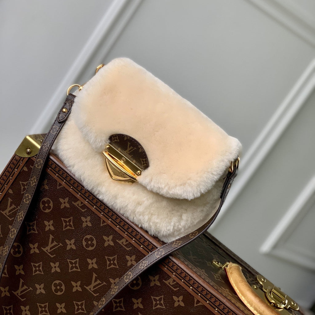 Lv Sunset 27 Brown Monogram Wool