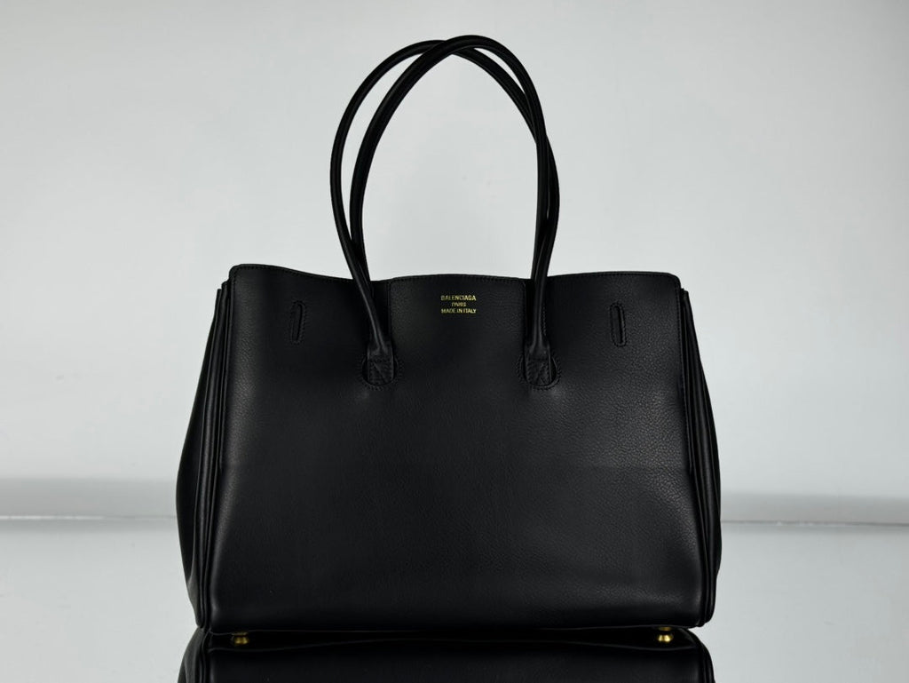 BEL AIR CARRY ALL BAG 29 IN BLACK NAPPA LAMBSKIN GOLD HARDWARE