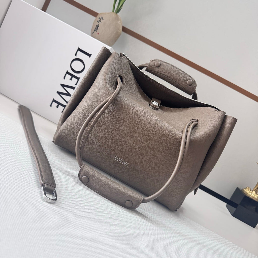 Loewe Madrid Bag 33cm Taupe Cowhide