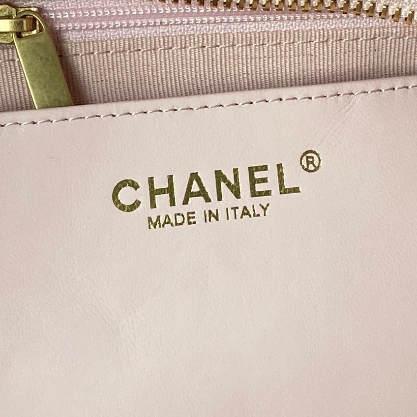 Chanel 25K Bow Bag Pink Gold Calfskin 295190