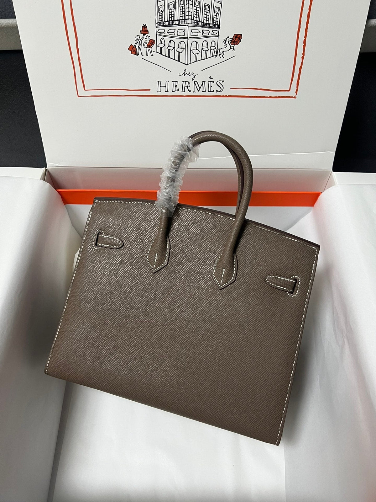 HM BIRKIN SELLIER VERT DE GRIS EPSOM LEATHER GOLD HARDWARE