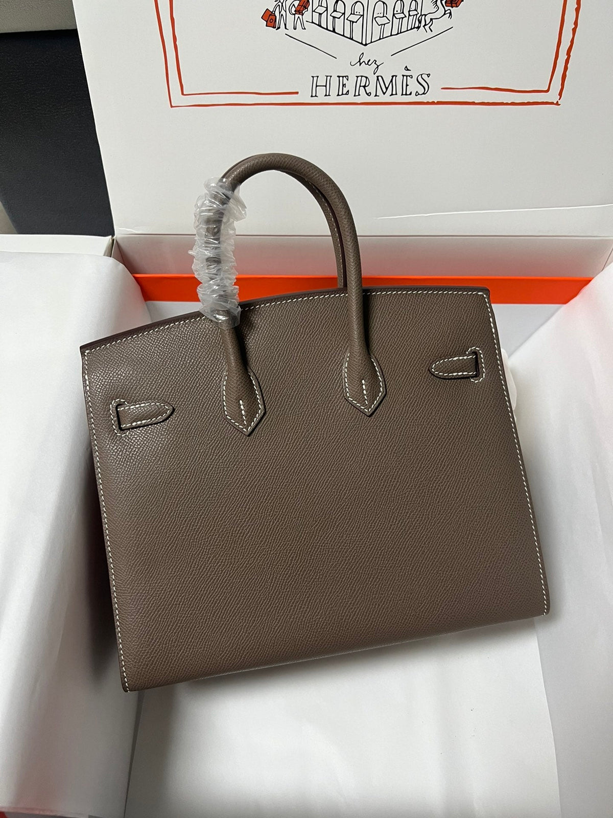 HM BIRKIN SELLIER VERT DE GRIS EPSOM LEATHER GOLD HARDWARE